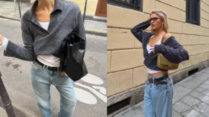 Найстильніше поєднання весни 2026 — сірий светр і джинси